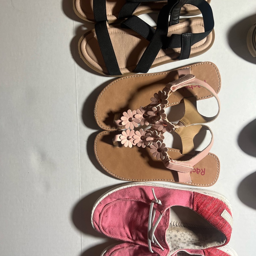 Kids hey dudes and sandal lot